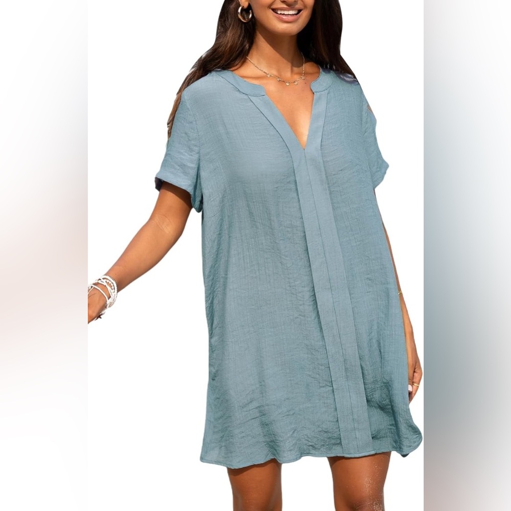 Women's Blue Swim Cover-Up